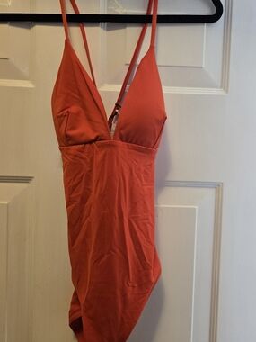 Calia Red One-Piece Strappy Back NWT Size 4